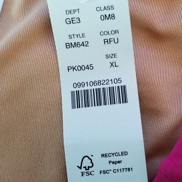 J Crew Pink High Rise Bikini Bottom XL Full Coverage Swim - Picture 8 of 8